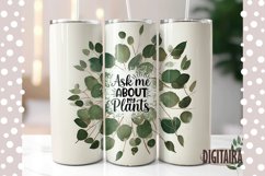 Plants Lover Quote Straight &amp; Tapered Skinny Tumbler Product Image 1