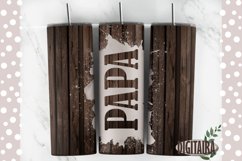 Wood PAPA Tapered Skinny Tumbler, Wood Tumbler PNG Product Image 1