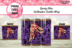 Spooky Vibes Sublimation Tumbler Wrap Product Image 1