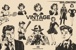 Vintage Vector Pack, Comics 60s style, SVG BUNDLE Product Image 1