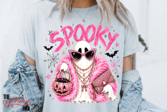 Glam Spooky Ghost PNG, Glam Halloween Shirt Design Product Image 1