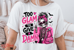 Too Glam to Give a Damn PNG, Glam Halloween Sublimation Product Image 3