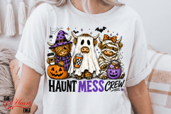 Haunt mess Crew Cows PNG, Halloween Highland Cows PNG Product Image 1