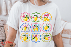 Lemons Frame PNG, La Dolce Vita Design, Retro Summer Fruit Product Image 2