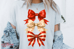 Christmas Coquette Bows PNG, Coquette Christmas png Product Image 3