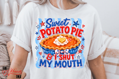Sweet Potato Pie &amp; I Shut My Mouth Png, Patriotic PNG Product Image 3