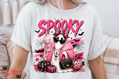 Halloween Glam Ghoul PNG, Spooky Pink Ghost Sublimation Product Image 3