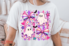 Cute Coquette Halloween Ghosts PNG, Preppy Little Ghost PNG Product Image 3