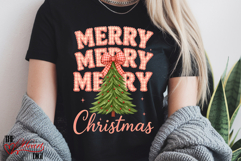 Preppy Merry Christmas PNG, Christmas Sublimation Design Product Image 3