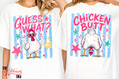 Guess What Chicken Butt PNG Bundle, Funny Preppy Sublimation Product Image 2