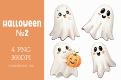 Cute Halloween Ghosts Clipart Product Image 1
