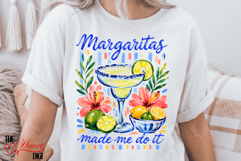 Margaritas Made me Do it PNG, Beach Vacation Sublimation Product Image 3