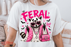 Glam Raccoon Ghost Png, Halloween Feral Raccoon Sublimation Product Image 3