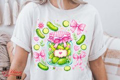 Pickle Jar PNG, Pickle Girl Sublimation, Trendy Digital Product Image 2