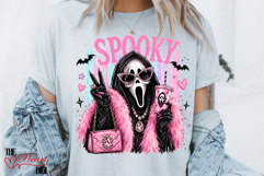 Spooky Ghostface PNG, Glam GhostFace Sublimation, Scream PNG Product Image 3