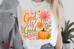 God is Good All The Time PNG, Retro Christian Shirt PNG Product Image 3