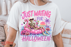 Just Waiting For Halloween Gator Png, Summer Halloween PNG Product Image 3
