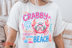 Funny Quotes PNG, Vacation Quotes PNG, Crabby Beach PNG Product Image 3
