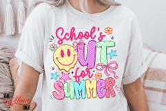 School Out for Summer PNG, Colorful School Quote PNG Product Image 3