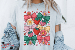 Summer Strawberry PNG, Coquette Strawberries PNG Product Image 2