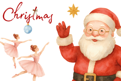 Christmas Watercolor Clipart Hand-Painted Illustrations Product Image 5