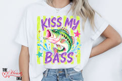 Kiss My Bass PNG, Funny Fishing Quotes Sublimation Product Image 4