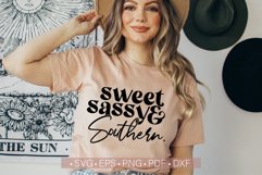 Sassy Sweet &amp; Southern Svg, Southern Svg, Sassy Svg Cut File Product Image 1