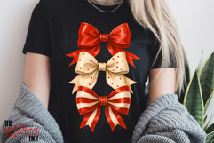 Christmas Coquette Bows PNG, Coquette Christmas png Product Image 2