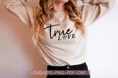 True Love Svg, Love Heart Svg, Valentine's Day Shirt Design Product Image 1