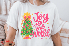Joy To The World Png, Pink Coquette Christmas Sublimation Product Image 4