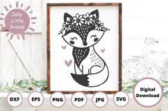 Whimsical Fox SVG | Cute Woodland Animal Cut File Product Image 1