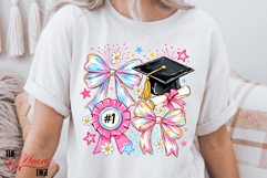 Coquette Graduation Png, Preppy Graduate Sublimation PNG Product Image 2
