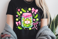 Pickle Jar PNG, Pickle Girl Sublimation, Trendy Digital Product Image 3