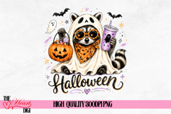 Halloween Raccoon PNG, Funny Raccoon Halloween Shirt Desig Product Image 2