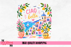 Ciao Bella PNG, La Dolce Vita Digital, Coquette Summer PNG Product Image 1