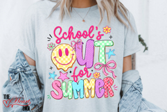 School Out for Summer PNG, Colorful School Quote PNG Product Image 4