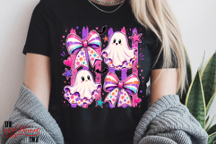 Cute Coquette Halloween Ghosts PNG, Preppy Little Ghost PNG Product Image 4