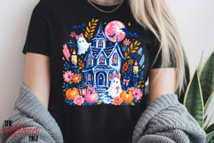 Haunted House PNG, Halloween Haunted Mansion Sublimation Product Image 4