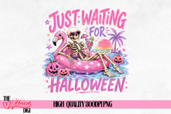 Just Waiting For Halloween Gator Png, Summer Halloween PNG Product Image 1