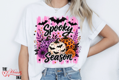Preppy Spooky Season PNG, Preppy Flower Pumpkins Sublimation Product Image 4