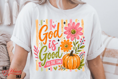 God is Good All The Time PNG, Retro Christian Shirt PNG Product Image 4