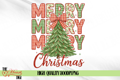 Preppy Merry Christmas PNG, Christmas Holiday Digital PNG Product Image 1