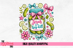 Jesus is a Big Dill PNG, Funny Christian Pickles &amp; Jesus PNG Product Image 1
