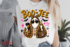Boo-Jee Leopard Print Ghost PNG, Halloween Fall Ghost Sublim Product Image 4