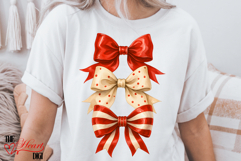 Christmas Coquette Bows PNG, Coquette Christmas png Product Image 4