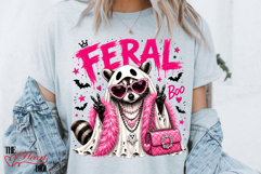 Glam Raccoon Ghost Png, Halloween Feral Raccoon Sublimation Product Image 4