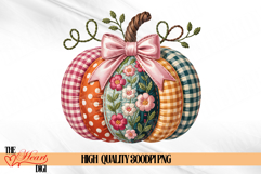 Patchwork Pumpkin PNG, Patchwork Fall Pumpkin Png Product Image 1