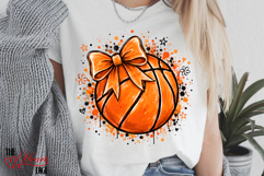 Coquette Basketball Ball Png, Basketball Game Day Png Product Image 2