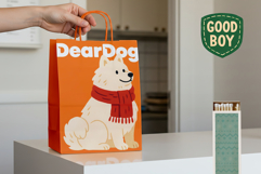 Cozy Winter Dogs Clipart Hand-Painted Cute Puppy Product Image 4