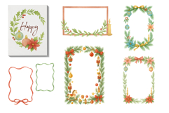 Christmas Watercolor Clipart Hand-Painted Illustrations Product Image 10